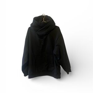 WLNEXT Men's Warm Heavy Black Hoodie